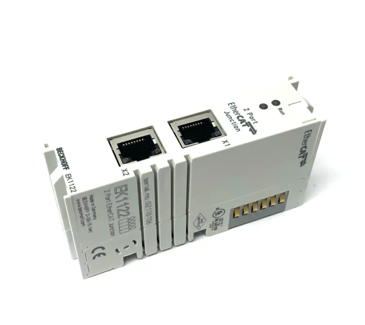 Used Beckhoff EtherCAT 2-Port Junction Terminal, 2x RJ45 Socket Connection PLC Processors Michigan US | Maverick Industrial Sales #1394961