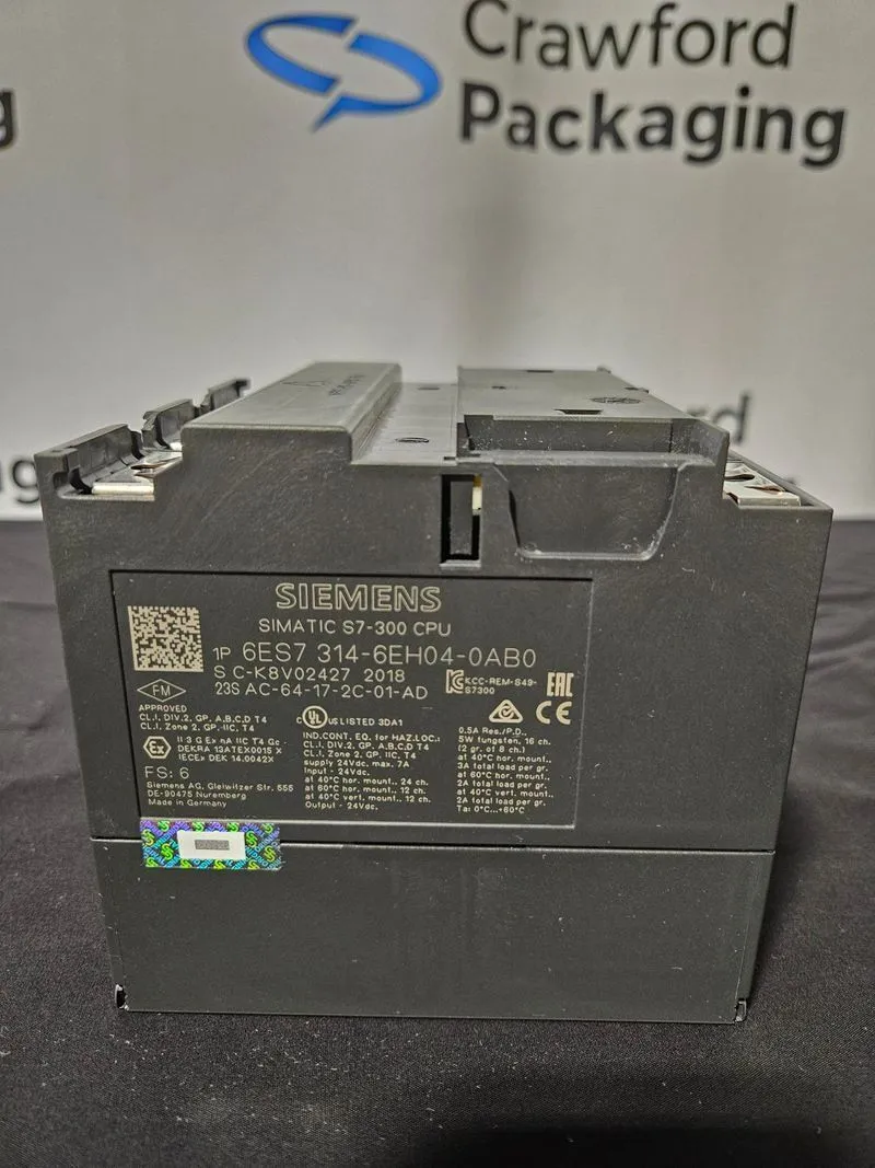 New | in-Stock 2018 SIEMENS SIMATIC S7-300 Programmable Logic Controllers Ontario CA | Crawford Packaging #1318506