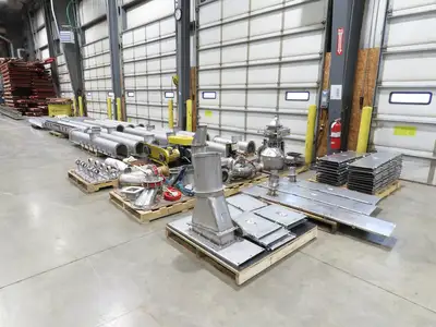BW Sinclair 10" Screw Conveyor Food Grade Dry Bulk Feeder 3PH Belt Drive 128'
