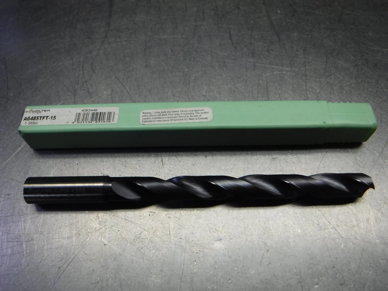 Walter Titex 15mm 2 Flute Coolant Thru Carbide Drill A6485TFT-15 (LOC1868C)