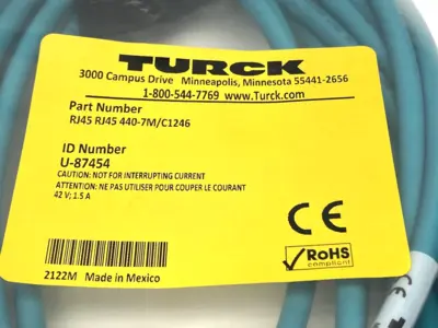 New | in-Stock Turck RJ45 RJ45 440-7M/C1246, U87454 Electrical Fittings Michigan US | Maverick Industrial Sales #1401221