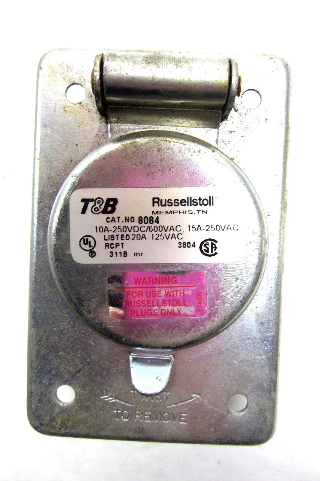 T & B RUSSELLSTOLL 8084 RECEPTACLE