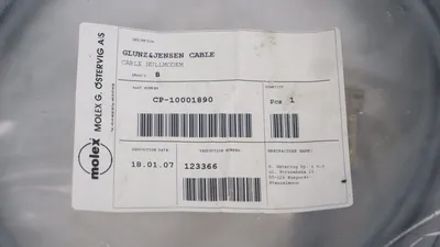NEW MOLEX / GLUNZ & JENSEN CP-10001890 CABLE 123366 , CP10001890