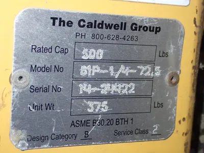 Caldwell 1/4 Ton Lifting Attachment
