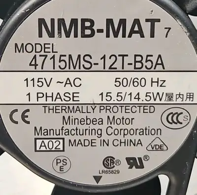 NMB 4715MS-12T-B5A cooling fan AC115V 15.5/14.5W Loc4C13