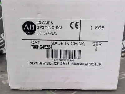 Allen Bradley 700HG45Z24 Open Style Power Relay SPST-NO-DM 40 Amps 24VDC New NIB