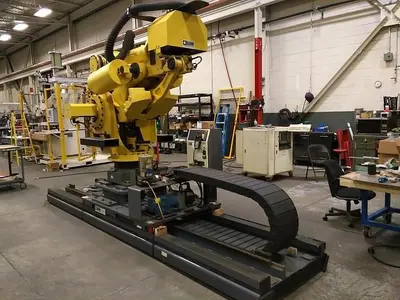Used 2012 FANUC M900IA/600 6 AXIS CNC ROBOT WITH R30IA & 15' 7TH AXIS TRACK Robots | Harbor Machinery Inc. #1283294