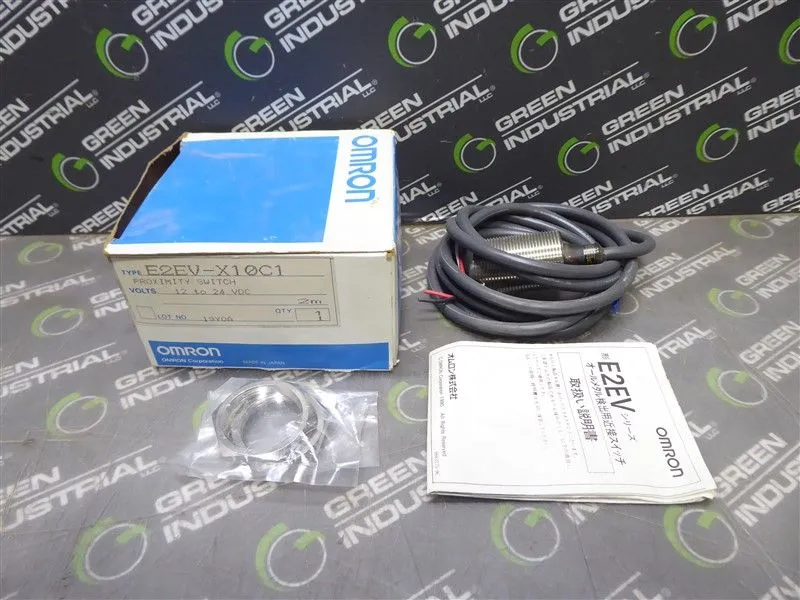 Omron E2EV-X10C1 Proximity Switch 12 to 24 VDC New