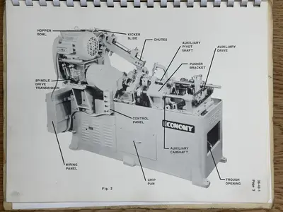 1" ECONOMY MODEL S-4300 LATHE-STYLE AUTOMATIC METAL SHAVING MACHINE: YOBRO #24561