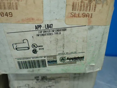 New | in-Stock APPLETON APP LB47 Electrical Fittings Ohio US | HGR 24 #907451