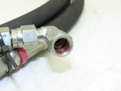 1/4" Hydraulic Hose 5800psi Parker No-Spill Quick Connect 10' Lot of 2