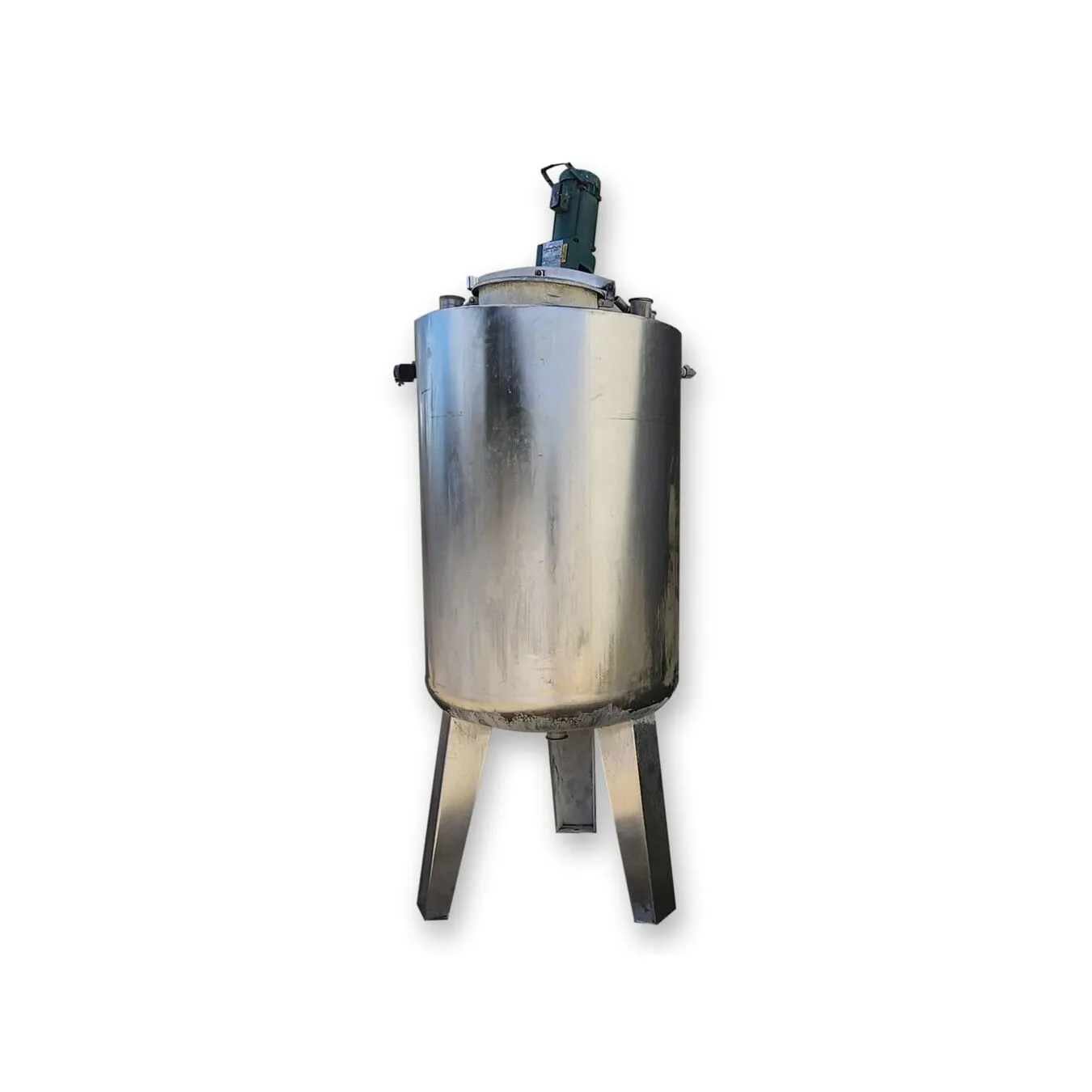 Used Stainless Steel Vertical Mix Tank – 260 Gallon