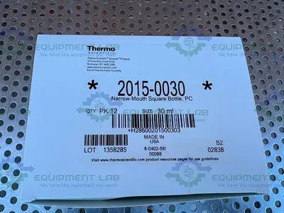 NEW CASE OF 108 - THERMO 2015-0030 NALGENE SQUARE POLYCARBONATE BOTTLES 30 ML