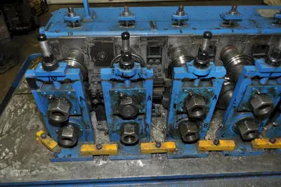 10 STAND X 8" TISHKEN ROLLFORMER 1.5" SHAFT