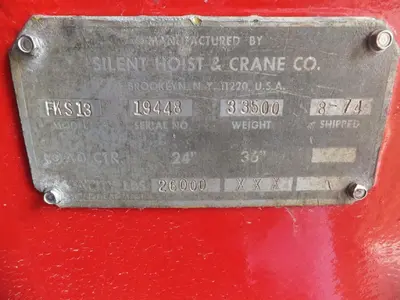 USED SILENT HOIST 26000LBS