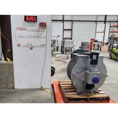 Used 20" diameter Mild Steel Rotary Airlock Star Valve - [Blow-thru]