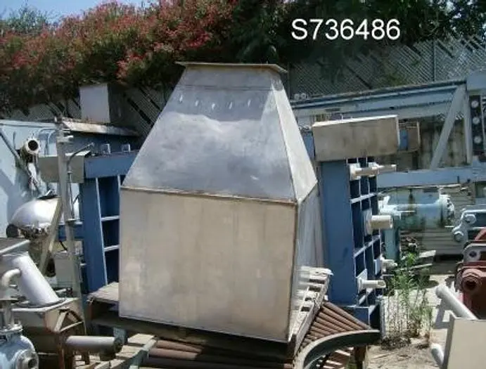Hopper, 20 CF, S/st, 32" X 32" X 48" Open Top #S736486