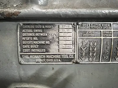 1940 MONARCH 27N Lathes | Universal Press & Machinery (UPM) (8)