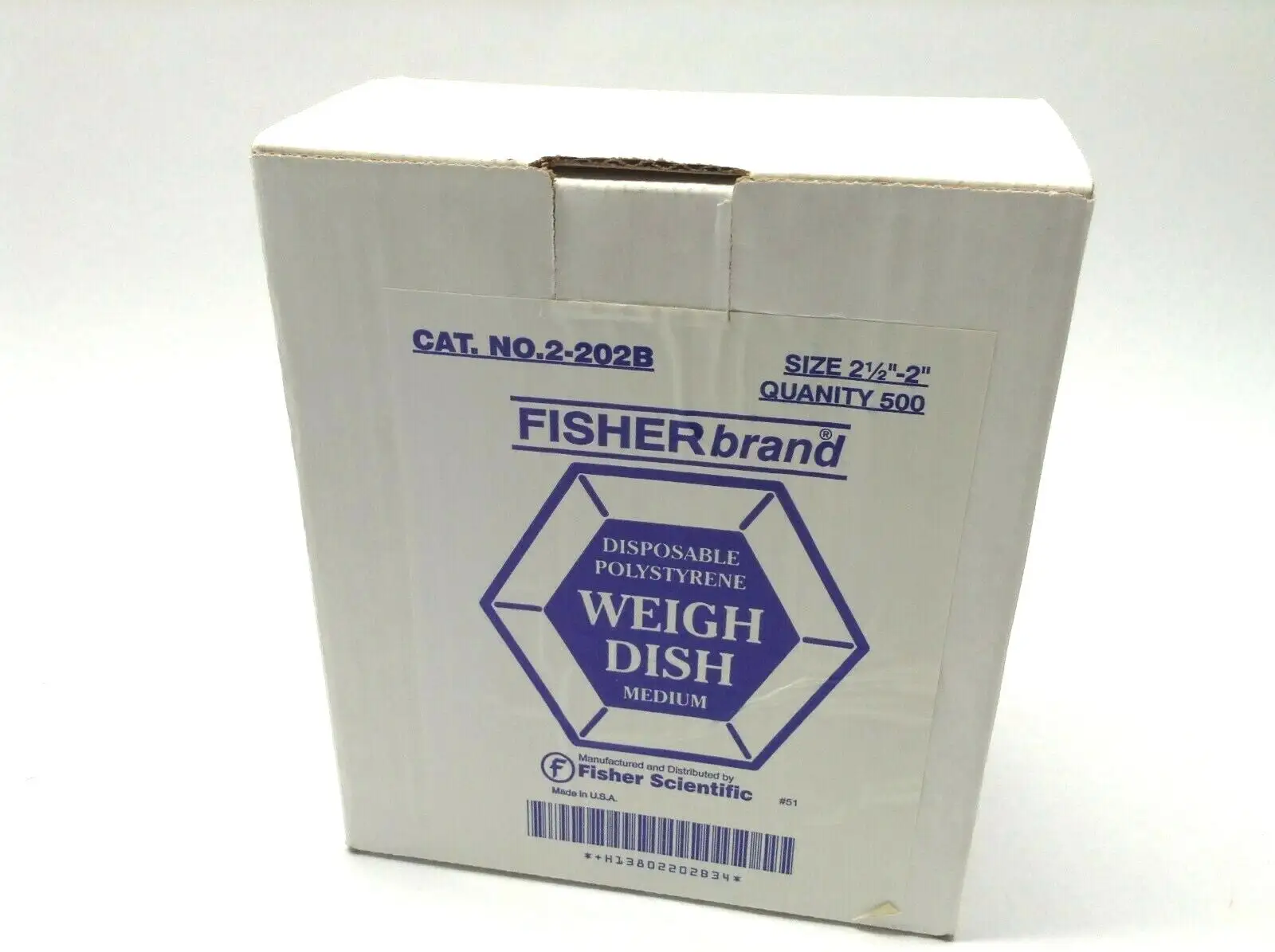 New | in-Stock Fisher Scientific FISHERbrand Disposable Polystyrene Weigh Dish Supplies and Labware Michigan US | Maverick Industrial Sales #1397472