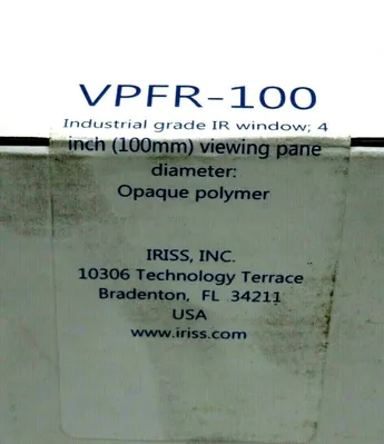 NEW SEALED IRISS VPFR-100 IR WINDOW 4" VIEWING PANE VPFR100