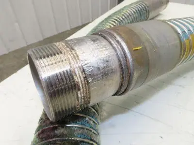 Willcox Flexible Chemical Transfer Hose 316 Stainless 2" NPT x 11' 6"L