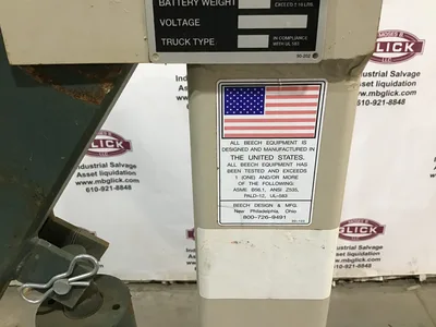 Beech Engineering B-500CW Reverse Boom Hoist Crane 915-lb Lift Counterweighted