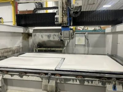 2014 CMS BREMBANA Formax w/ In and out Feed Tables Saw Jets | STONE EQUIPMENT WAREHOUSE (1)