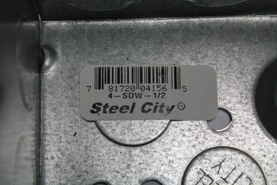 New | in-Stock Steel City 4-SDW-1/2 Electrical Boxes California US | Davliegogo LLC #1707873