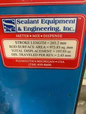 Used 2003 SEALANT EQUIPMENT & ENGINEERING 2200-980-007 Misc Electrical & Power Parts Michigan US | Aucto #1332156
