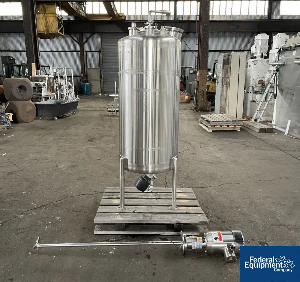 USED Walker 400 Liter Walker Agitated Recevier, 316L S/S, 14.9#