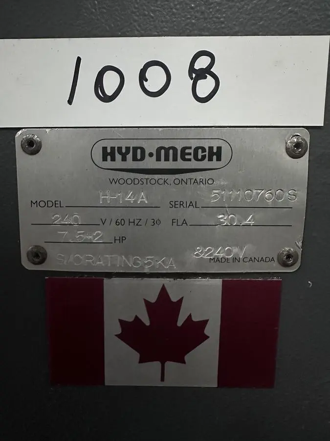 USED 2010 HYDMECH GROUP H-14A