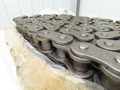 Tsubaki RS140-3-RP 3 Strand Roller Chain 1-3/4" Pitch Riveted 1" Roller 10 Feet