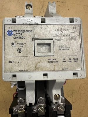 WESTINGHOUSE SIZE 3 STARTER
