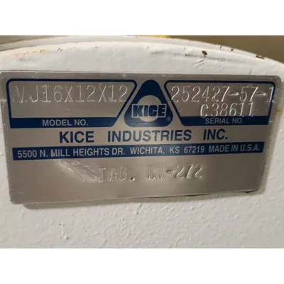 Used KICE INDUSTRIES INC. VJ16X12X12 Valves/Fittings West Virginia US | JM Industrial #1545691