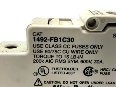 Used ALLEN BRADLEY ALLEN BRADLEY 1492-FB1C30 SER Fuse Accessories | Maverick Industrial Sales #1111787