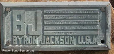 USED BYRON JACKSON 3X4X8.5 DVMX