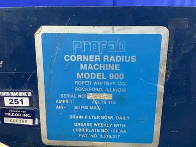 Used PROFAB 900 Notching Machines Ohio US | HGR 24 #1456065