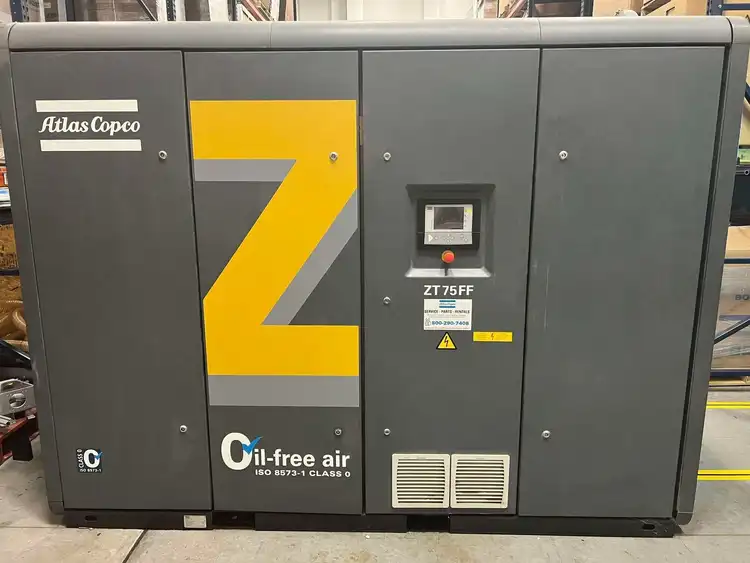2016 ATLAS COPCO ZT75 Rotary Screw & Sliding Vane Air Compressors | Machine Tool Emporium