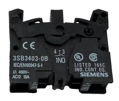 NEW SIEMENS 3SB3602-0AA11-0CC0 PUSHBUTTON 3SB36020AA110CC0