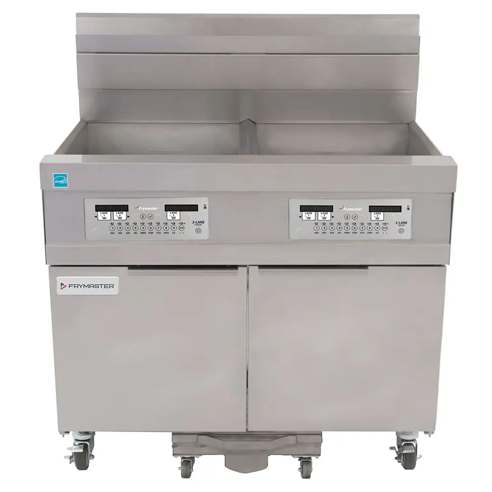 Frymaster 21814GF Gas Fryer - (2) 63 Lb Vats, Floor Model, Liquid Propane