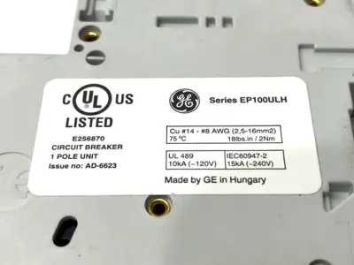 New | in-Stock GE Miniature Circuit Breaker 1-Pole 120V LOT OF 2 Circuit Breakers Michigan US | Maverick Industrial Sales #1389826