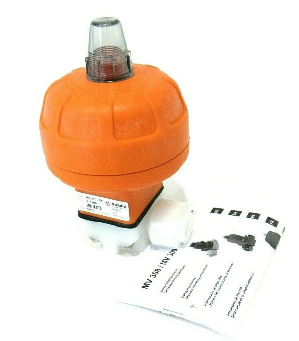 NEW STUBBE MV 310-NC DIAPHRAGM VALVE 211198 MV310NC