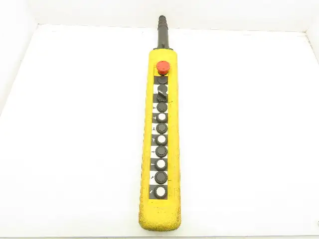 Telemecanique XAC-A12 Crane Hoist 12-Station Pushbutton Control Pendant 2-Speed