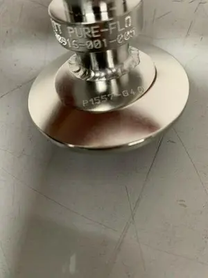 USED ITT PURE-FLO SAMPLE VALVE W/ 2" INLET & 1/4" OUTLET