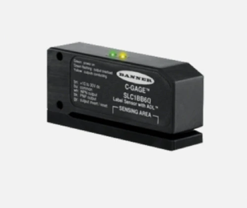 Banner SLC1BB6Q 56178 SLC1 Series Label Sensor, Slot width 1 mm, Input 10-30V dc [New]