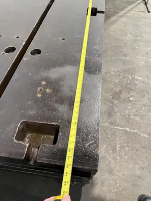 60" X 90" X 14" T-SLOTTED FLOOR PLATE. STOCK # 0632221
