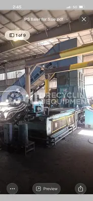 Used 2005 IPS 1388-200 TWO RAM HORIZONTAL WITH INFEED CONVEYOR Balers Colorado US | US Recycling Equipment #1513435