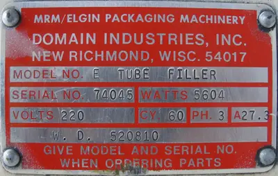 USED MRM ELGIN E