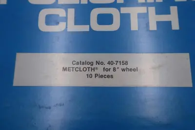 Buehler Polishing Cloth For 8" Wheel Selected Silk Cat 40-7158 10 Pieces #K-1735
