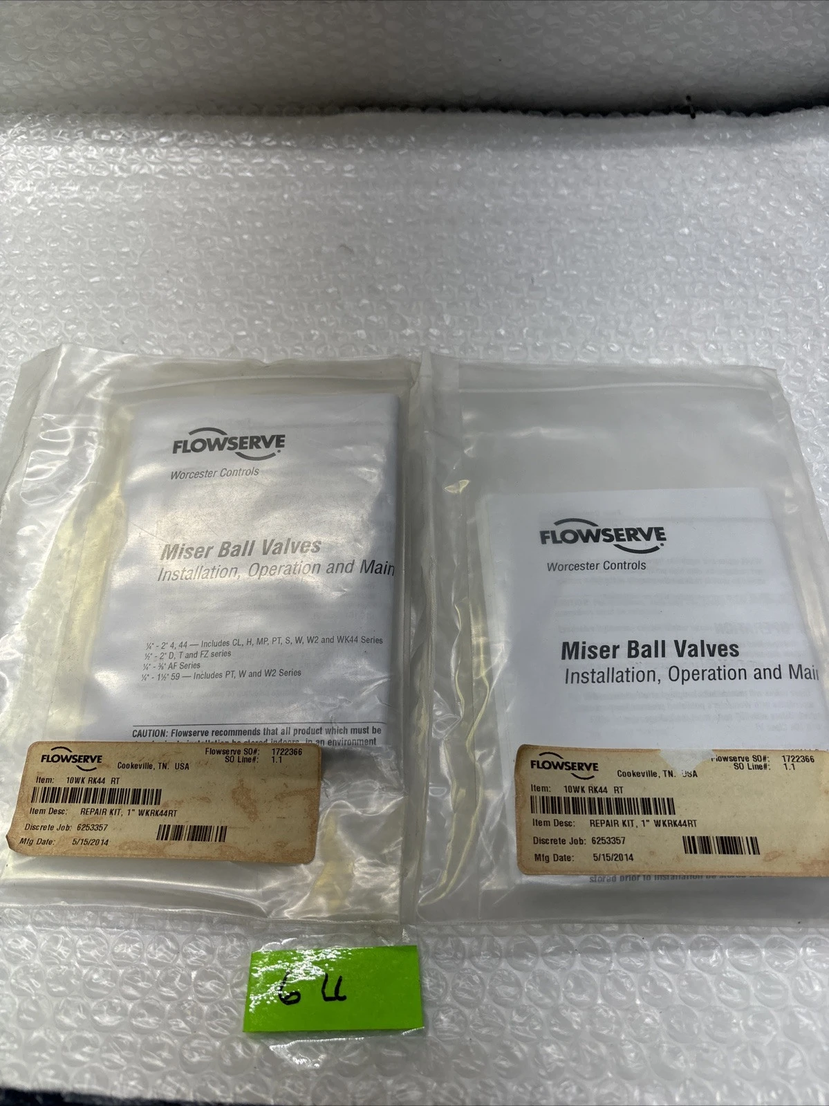 NEW Flowserve 10WK RK44 RT